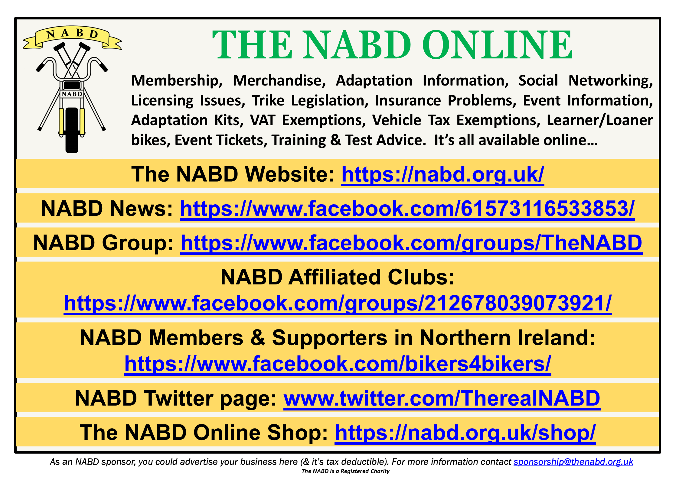 NABD Online (2026) URLs for NABD online assets